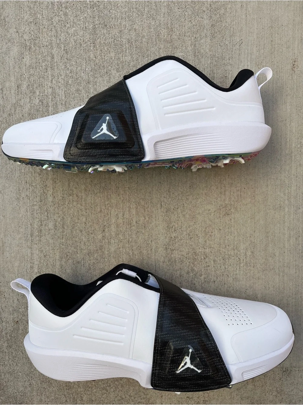 Nike Air Jordan Rev White & Black Athletic Golf Shoes (FV6338-103) Men’s 11.5